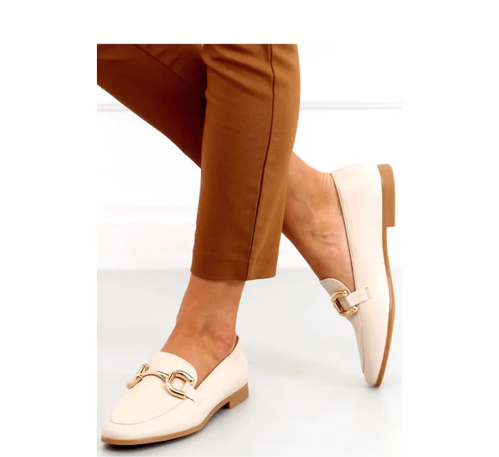 Dámské boty / mokasíny MM-848 světle béžová - Lovery Dámské boty / mokasíny MM-848 světle béžová - Lovery