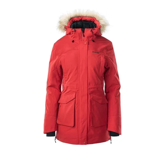 Dámská bunda W zateplená 92800441438 červená - Hi-tec