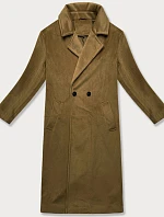 Dámský přechodný kabát oversize J Style béžový (11Z8161)
