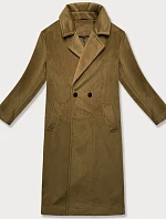Dámský přechodný kabát oversize J Style béžový (11Z8161)