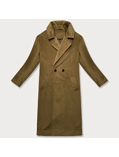 Béžový dámský oversize kabát pro přechodné období model 21248426 - J.STYLE