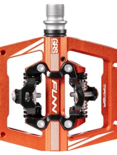 Pedály FUNN MAMBA S jednostranné oranžové
