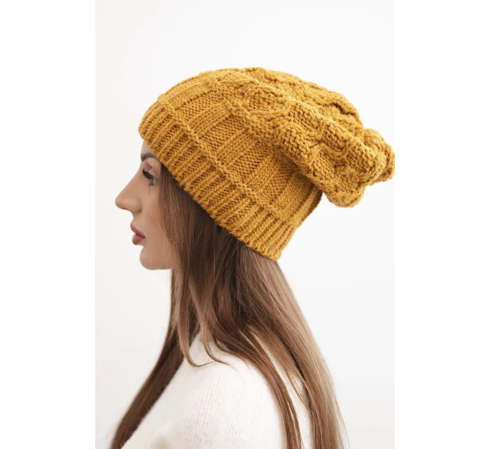 Čepice s fleecem Marta K231 hořčicová