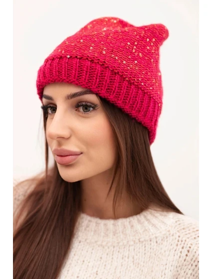 Dámská čepice Amira model 21878023 fuchsie - K-Fashion
