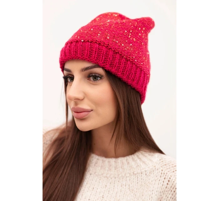 Dámská čepice Amira model 21878023 fuchsie - K-Fashion