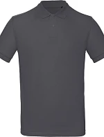 B&C Inspire Polo /men_° Pánské piqué polo z bio bavlny 01.0430 dark grey