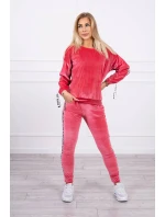 Velurová souprava Love raspberry Velurová souprava Love raspberry