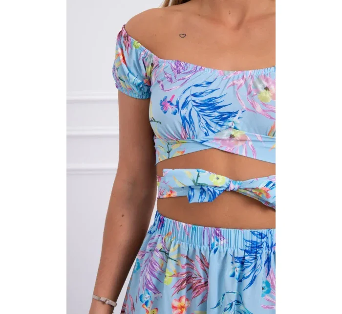 Modrá květinová sada Modrá květinová sada