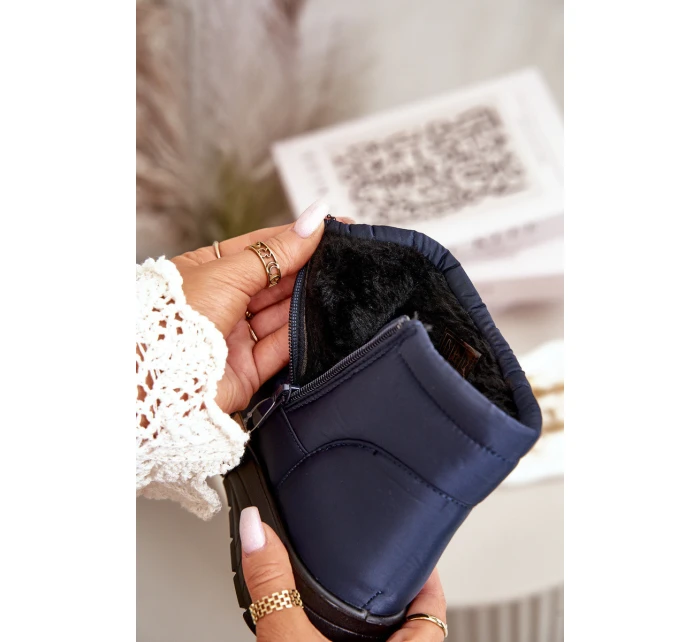 Dámské Zateplené Sněhule Tmavě Modré model 21668300 - EVENTO Dámské Zateplené Sněhule Tmavě Modré model 21668300 - EVENTO