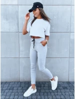 Dámské sportovní kalhoty VELVET SKY light grey FashionStreet UY1628 Dámské sportovní kalhoty VELVET SKY light grey FashionStreet UY1628