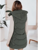 Dámská zateplená prošívaná zelená vesta Dstreet model 21991360 - FashionStreet Dámská zateplená prošívaná zelená vesta Dstreet model 21991360 - FashionStreet