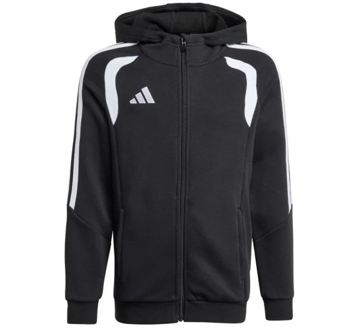 Dětská mikina adidas Tiro 26 League Sweat Full Zip Hoodie černá KF3324 Dětská mikina adidas Tiro 26 League Sweat Full Zip Hoodie černá KF3324