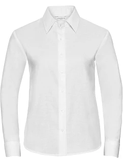 Russell Athletic 932F Halenka Oxford s dlouhým rukávem 11.932F white