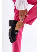 Masivní dámské boty z semiše černé model 21655412 - VINCEZA