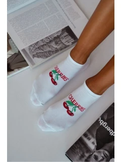 Dámské Ponožky CHERRIES Bílé