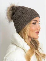 Dámská čepice AT CZ 173501 tmavě hnědá