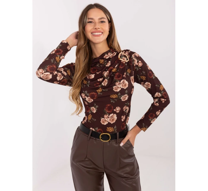 Bluzka IT BZ  ciemny brązowy model 21441238 - FPrice