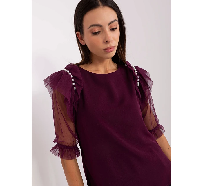 Bluzka LK BZ model 22111231 ciemny fioletowy - FPrice