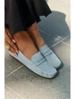 Dámské mokasíny z broušené kůže Big Star – modré Dámské mokasíny z broušené kůže Big Star – modré