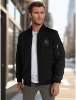 Pánská přechodná bunda bomber černá Dstreet TX5029