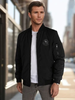 Pánská přechodná bunda bomber černá FashionStreet TX5029