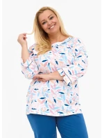 model 21238307 Amelia 2 3/4 3XL5XL dámské pyžamo - Cornette