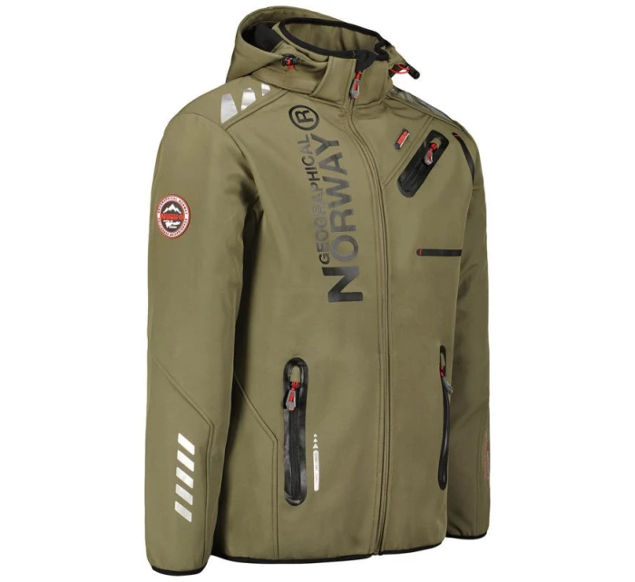 Geographical Norway Softshellová bunda Royaute DB 068 M WY1997H/GN-Kaki / Black