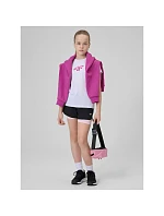 Dívčí rychleschnoucí sportovní tričko model 22210014 dětské - 4F Dívčí rychleschnoucí sportovní tričko model 22210014 dětské - 4F