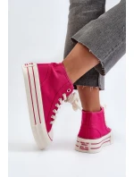 Dámské tenisky na platformě Fuksja Aineri Dámské tenisky na platformě Fuksja Aineri