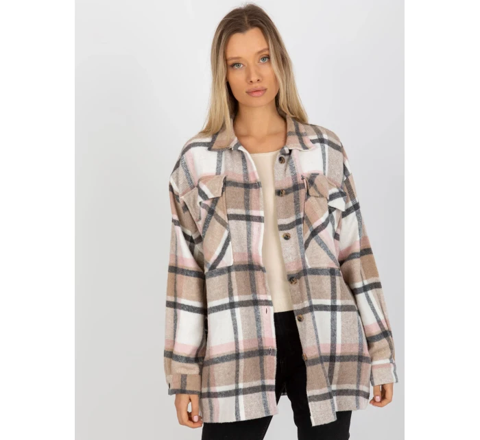 Košile KS černá a béžová model 17814484 - FPrice