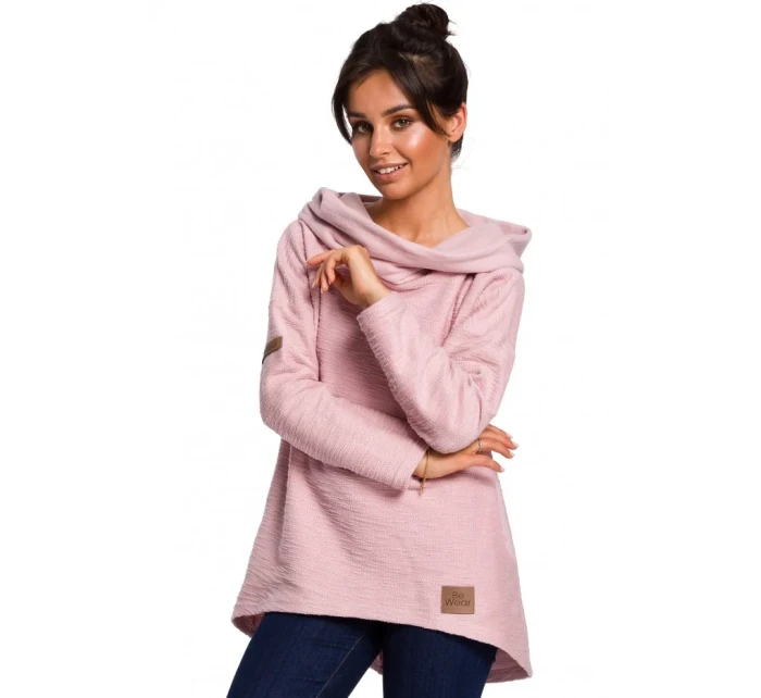 B131 Svetr s vysokým límcem - indigo