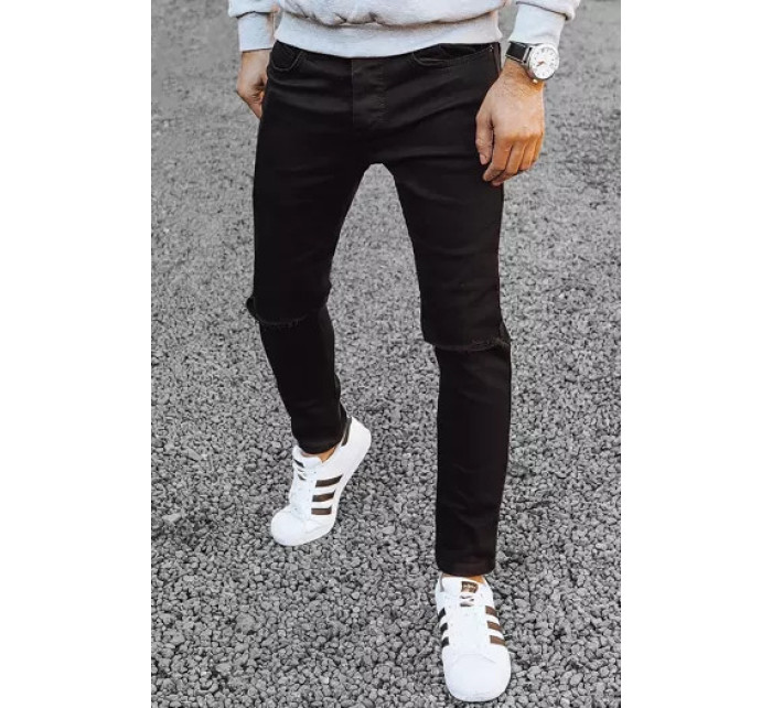 Černé pánské kalhoty Dstreet UX3852