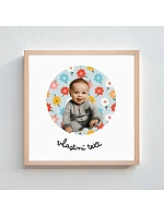 Personalizovaný magický fotoobraz v rámu - čtverec 20x20 - výřez fotky na podkladu Personalizovaný magický fotoobraz v rámu - čtverec 20x20 - výřez fotky na podkladu