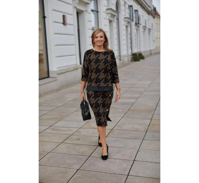 Dámská souprava M377 hnědočerná -  La Aurora