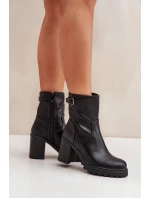 Boty na podpatku model 204674 Step in style Boty na podpatku model 204674 Step in style