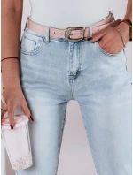 Dámské džínové kalhoty slim fit s páskem SLIMLOVE FashionStreet UY2346