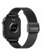 Chytré hodinky Gravity GT15-3 Červený silikonový řemínek + černý náramek