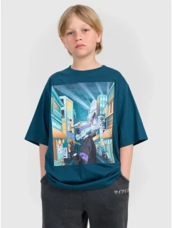 Chlapecké tričko oversize s potiskem 4F 4FJRAW25TTSHM3061-46S