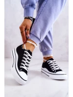 Dámské zavazováním tenisky Černá model 21579442 - S.Barski