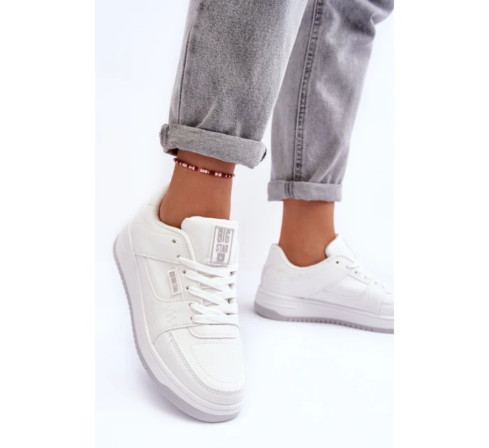 Dámské Sportovní Boty Sneakersy Big Star model 21634180 Bílé - Big Star Shoes Dámské Sportovní Boty Sneakersy Big Star model 21634180 Bílé - Big Star Shoes