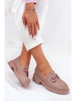 Dámské Mokasíny Eko Kůže S Ozdobným Detalem Khaki model 21689817 - Boto Dámské Mokasíny Eko Kůže S Ozdobným Detalem Khaki model 21689817 - Boto