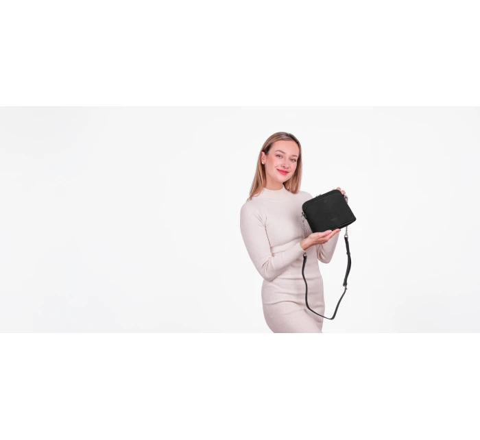 Dámská kabelka Vuch Mini Fossy Suede Black Dámská kabelka Vuch Mini Fossy Suede Black