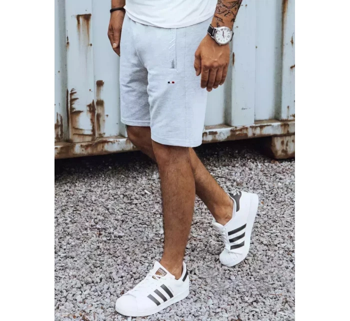 FashionStreet pánské světle šedé šortky SX2186 FashionStreet pánské světle šedé šortky SX2186