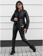 dámská kožená bunda černá Dstreet model 21980675 - FashionStreet