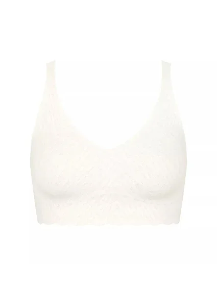 Dámská podprsenka ZERO Feel Bliss Bralette - WHITE - bílá 00GZ - SLOGGI