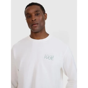 Pánské tričko oversize s potiskem a dlouhým rukávem model 21438842 pánské - 4F Pánské tričko oversize s potiskem a dlouhým rukávem model 21438842 pánské - 4F