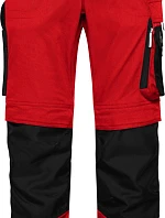 Daiber JN 1832 (25-28) Pracovní kalhoty "Modern Style" - Strong 02.132S red/black