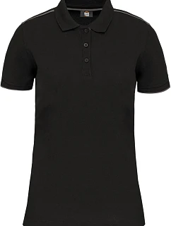 WK WK 271 Dámské pracovní piqué polo "Day-to-Day" 20.W271 black/silver