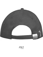 SOL'S Buffalo 6 panelová baseballová kšiltovka 25.8100 dark grey/light grey