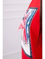 Halenka s 3D grafikou model 18743992 červená - K-Fashion Halenka s 3D grafikou model 18743992 červená - K-Fashion